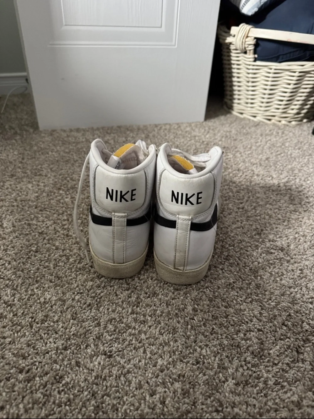Nike White High-Top Sneakers - Picture 3 of 4